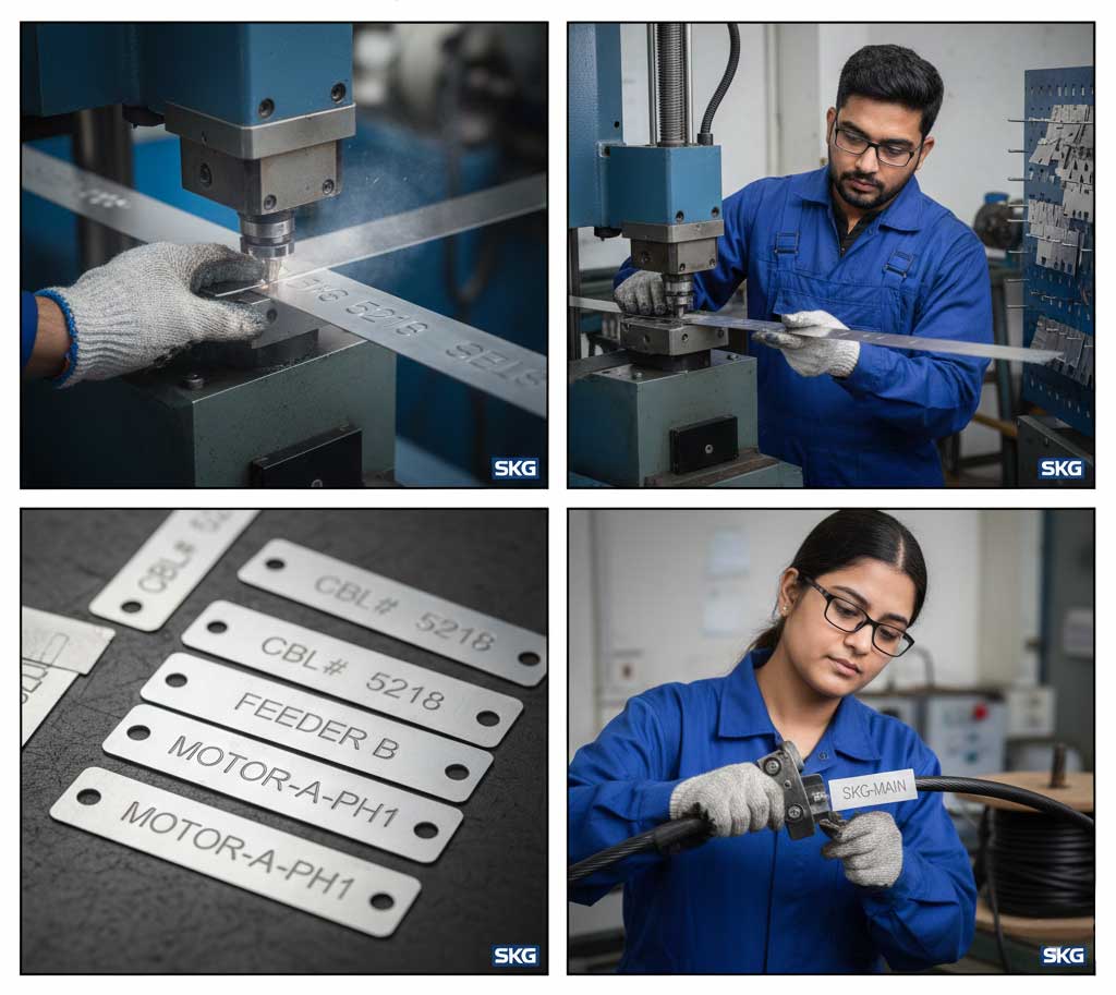 Stainless Steel Cable Tag Embossing